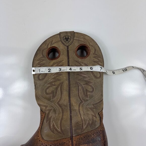 Ariat Mens 11 D Boots Heritage Roughstock Two Tone Western Cowboy Leather Ranch - Picture 13 of 15